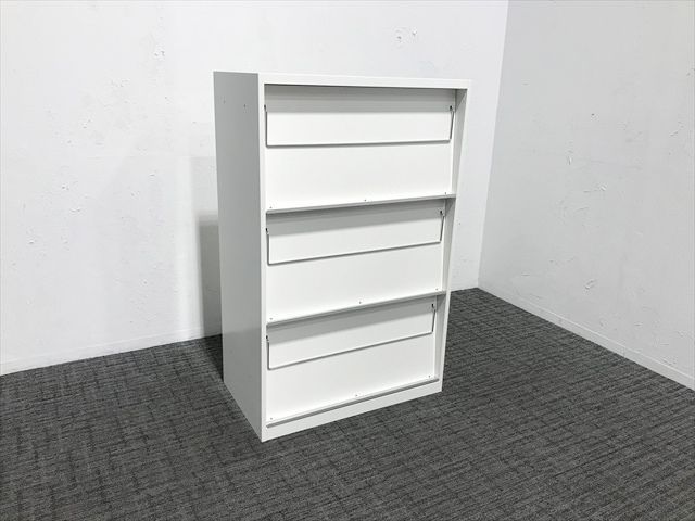 雑誌架 3段 レクトライン カタログキャビネット オカムラ ネオホワイト