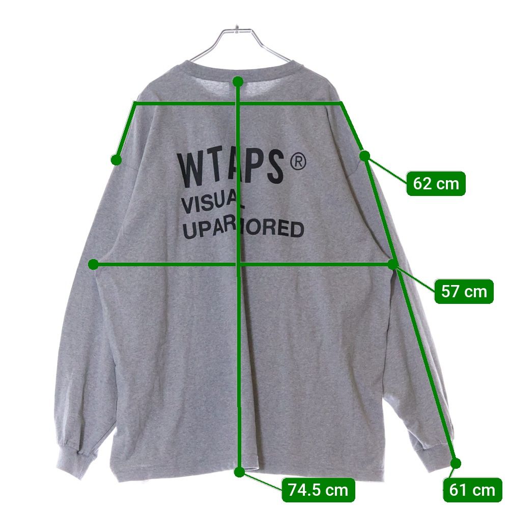グレー XL Wtaps VISUAL UPARMORED LS COTTON WTAPS (ダブルタップス) 23SS VISUAL UPARMORED LS COTTON ロゴ