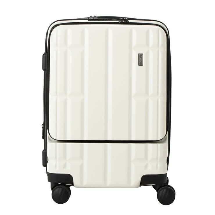 ティエラル TORERU トレル Sサイズ フロントオープン 機内持ち込み キャスター交換可 36L 53cm 3.6kg スーツケース キャリーケース アイボリー