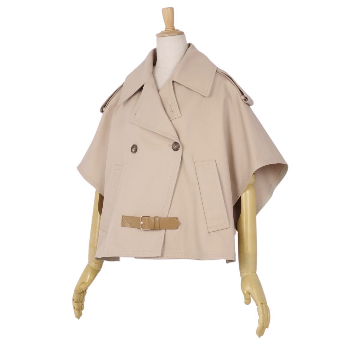 極美品 マックスマーラ Max Mara ポンチョ 白タグ ケープ DRAVA