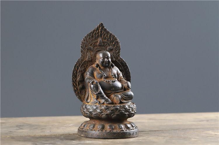 青花弥勒仏像 陶磁器 美術品 装飾品 工芸品 置物 青花弥勒仏像 陶磁器 美術品 装飾品 工芸品 置物
