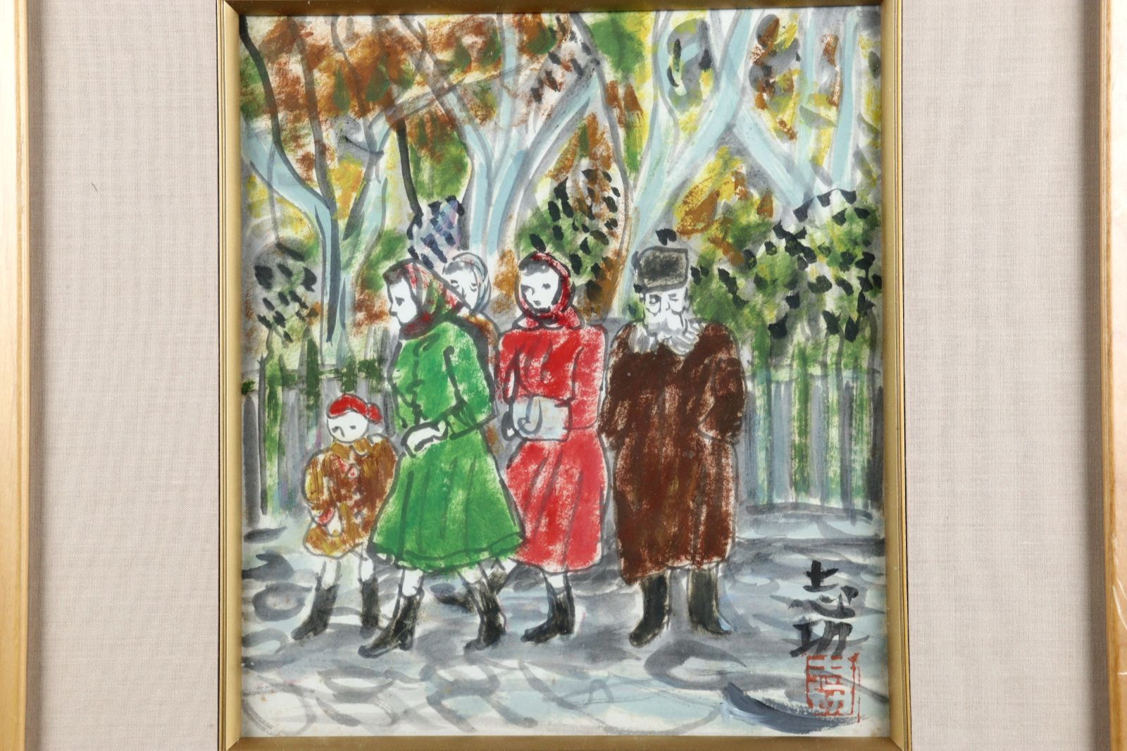 【真作】掛軸　白木蓮に山鳩　上品な春の情景　春の静寂　花鳥逸品　合箱入　R108 真作】掛軸 白木蓮に山鳩 上品な春の情景 春の静寂 花鳥逸品 合箱入