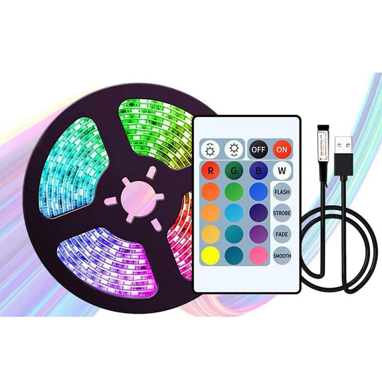 LEDストリップ LEDテープライト AC 100v 家庭用 PSEプラグ付き 180SMD M LEDネオンライト 防水 切断可 二列式 - 2