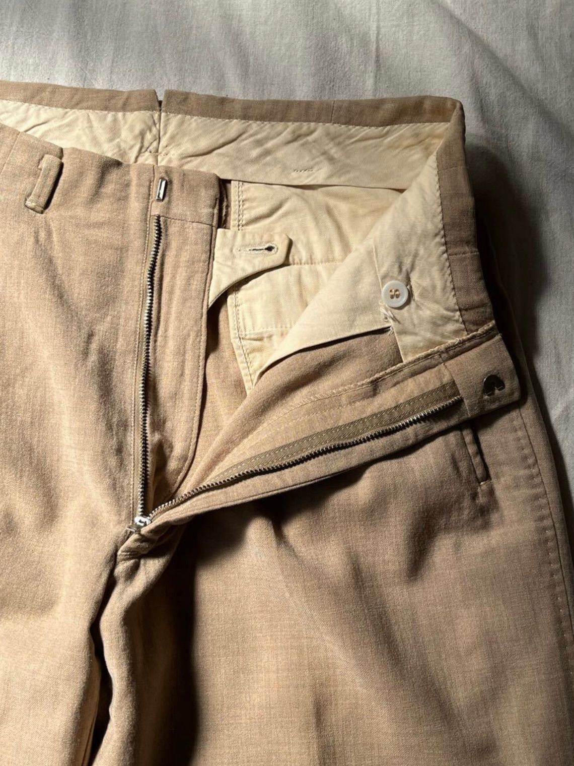 USA製 50s Vintage ウール ギャバジン スラックス / ベージュ USA製 50s Vintage ウール ギャバジン スラックス / ベージュ