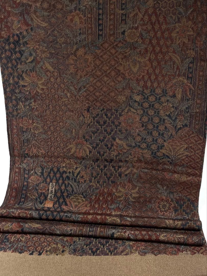 小紋 更紗 二代目更甚 浜ちりめん 正絹 反物 - メルカリ