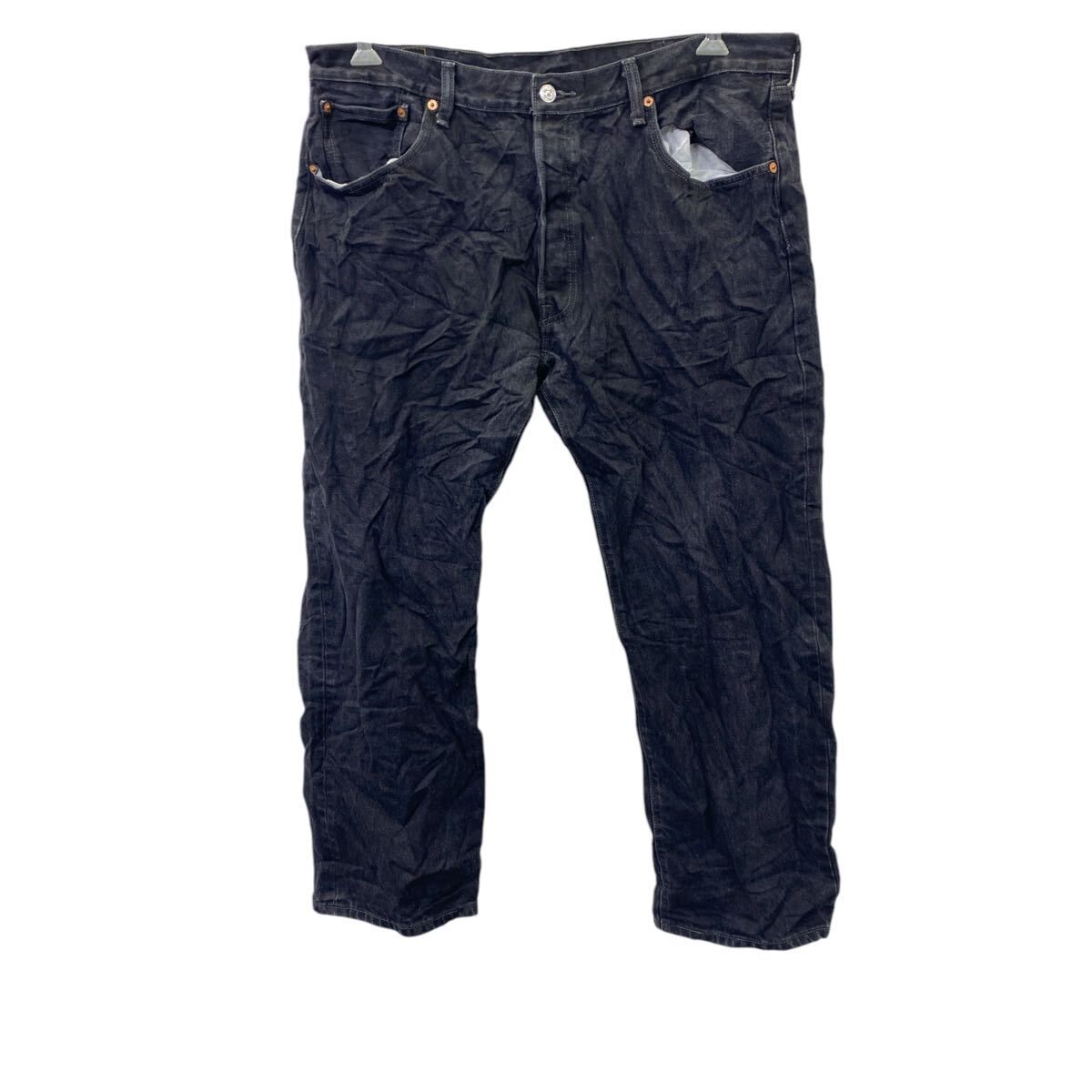 Levi´s 501 デニムパンツ W40 リーバイス コットン メキシコ製 ボタンフライ ブラック 古着卸 アメリカ仕入 2412-1008