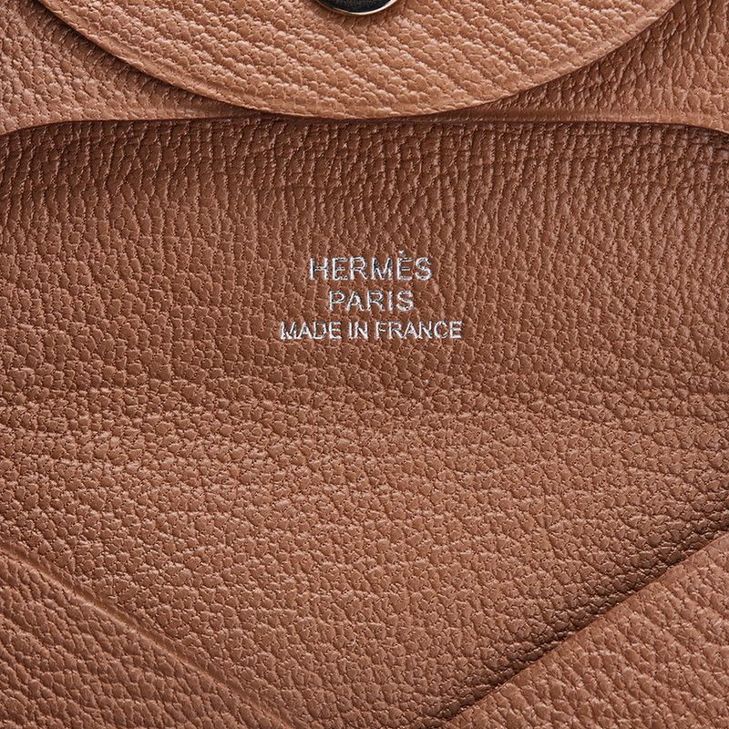 エルメス バスティア コインケース 小銭入れ ケブラコ ブラウン  