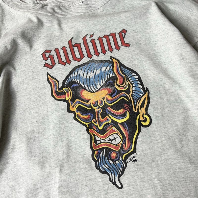 90s SUBLIME OPIE ORTIZ 鬼 アート プリント 半袖 Tシャツ XL / 90年代