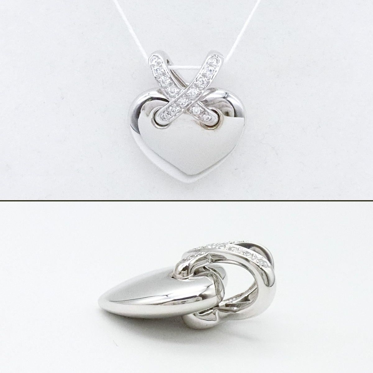 ショーメ　ブレスレット ショーメ CHAUMET 750WG リアン ハート ダイヤモンド コード