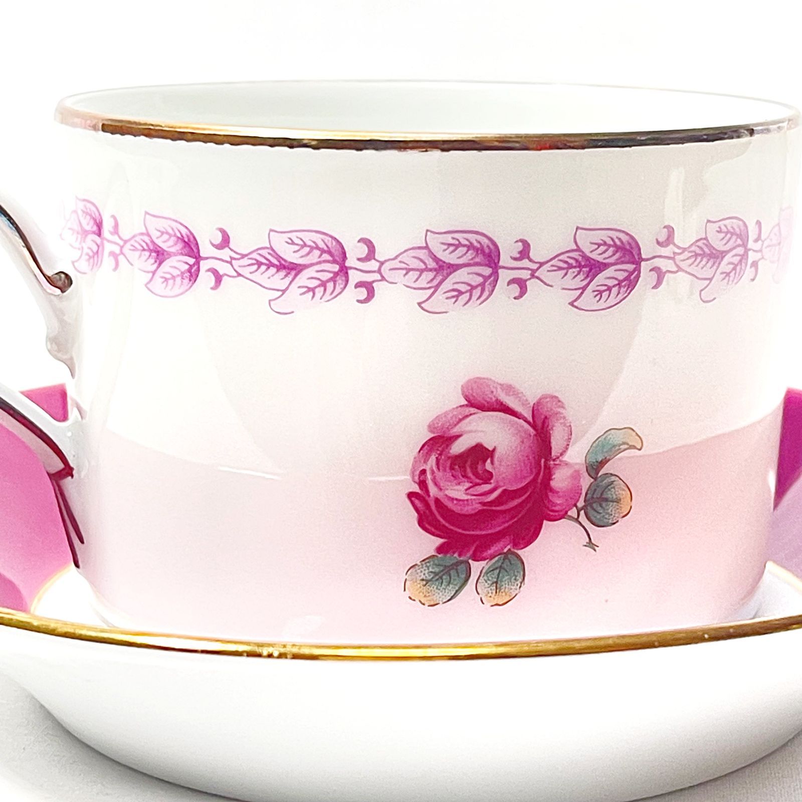 リチャードジノリ インペロカメリア カップ&ソーサー 1客 薔薇 紫