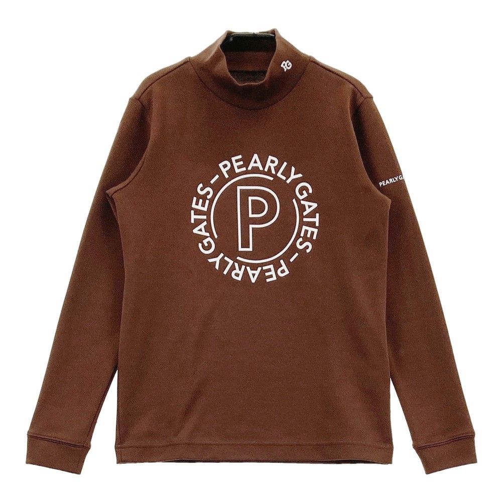 新品　パーリーゲイツ　ニット　セーター　タートルネック　ブラウン　サイズ1 サイズ：0 PEARLY GATES パーリーゲイツ 2023年モデル ハイネック 長袖