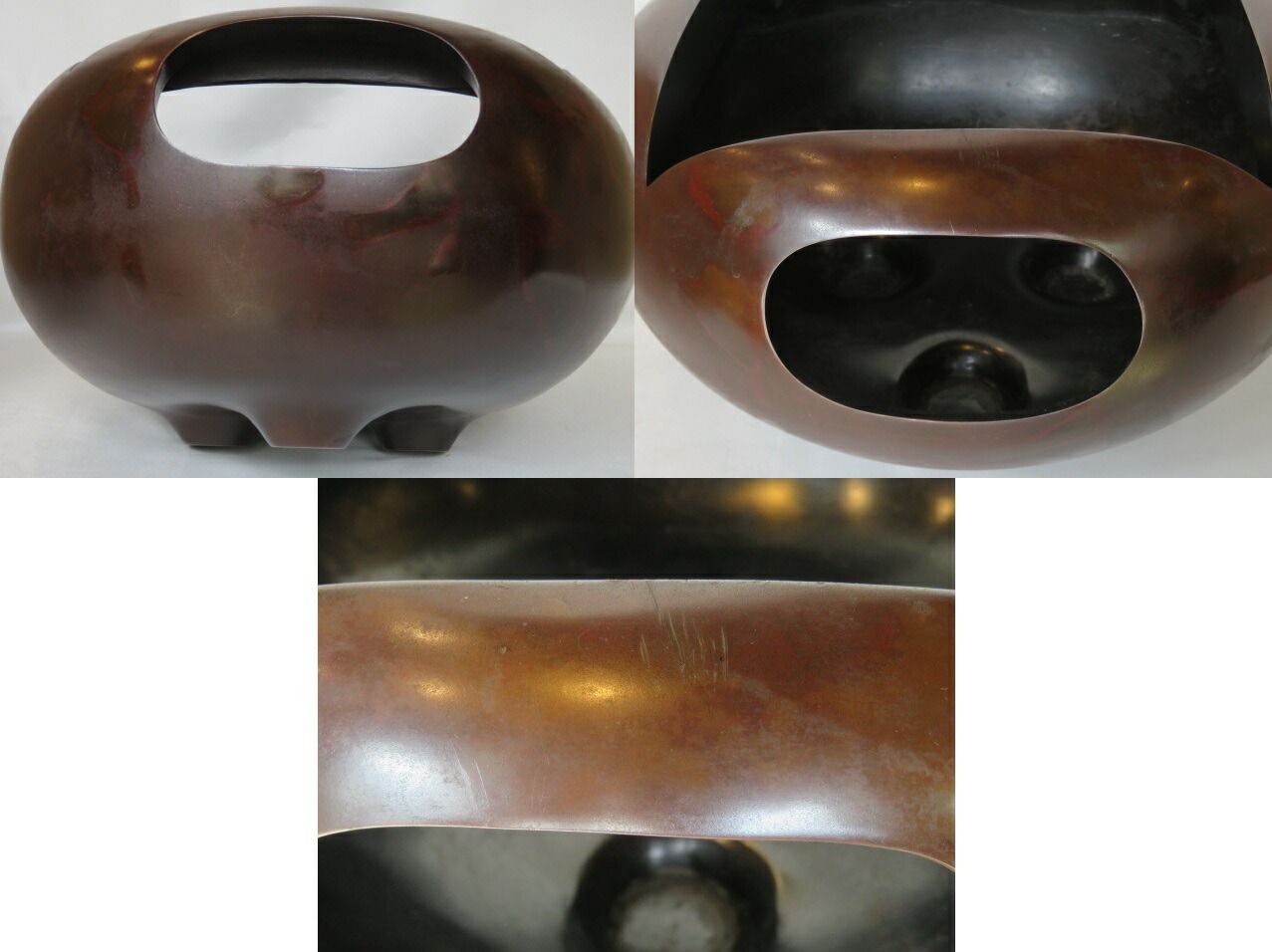 中国古美術✦大明宣徳紋 鏤空 青花 龍鳳呈祥紋 方形 茶盤✦置物