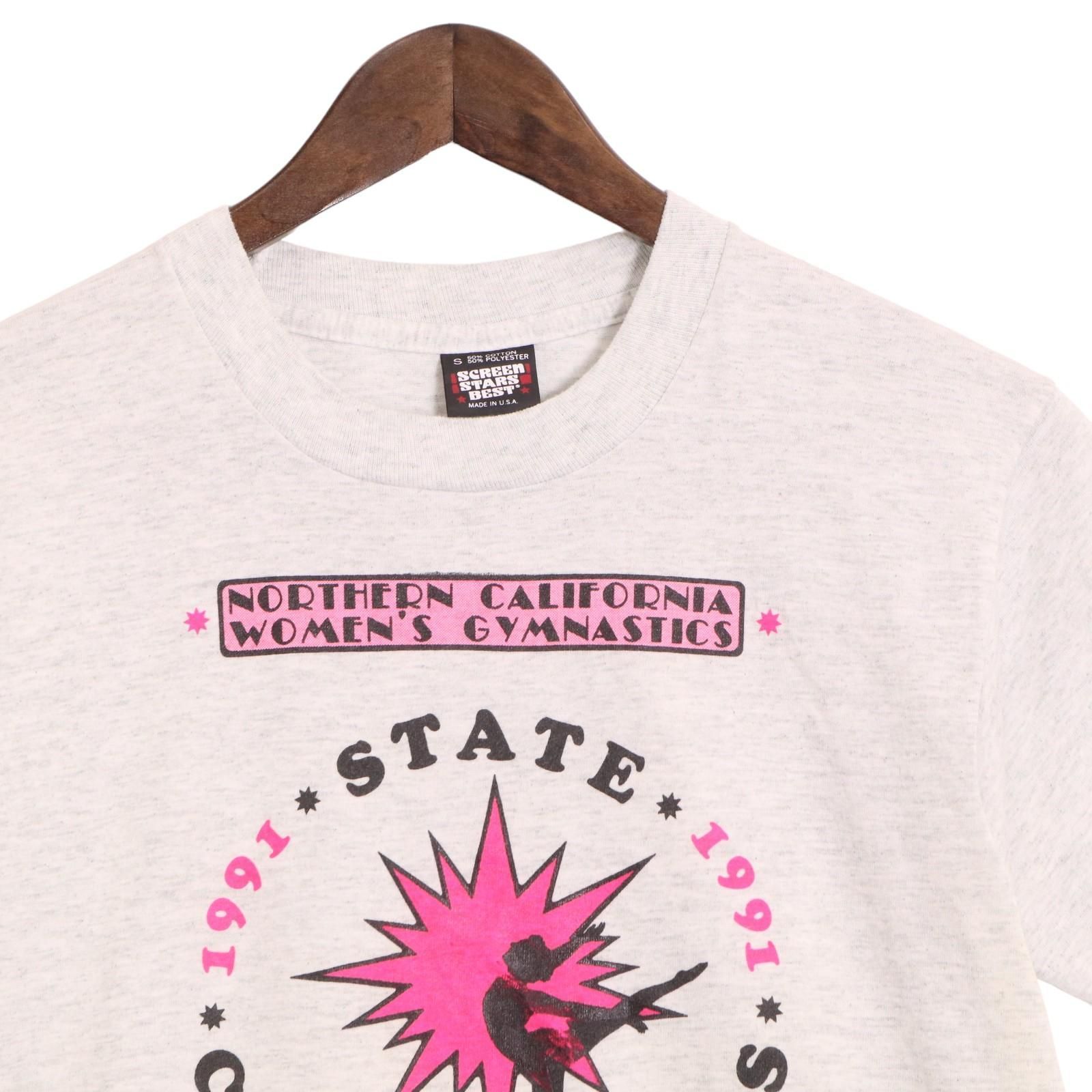 USA製スクリーンスターズベスト Tシャツ  90's スポーツTシャツ イベントTシャツ カリフォルニアTシャツ 新体操 FRUIT OF THE LOOM MADE IN USA 90年代Tシャツ