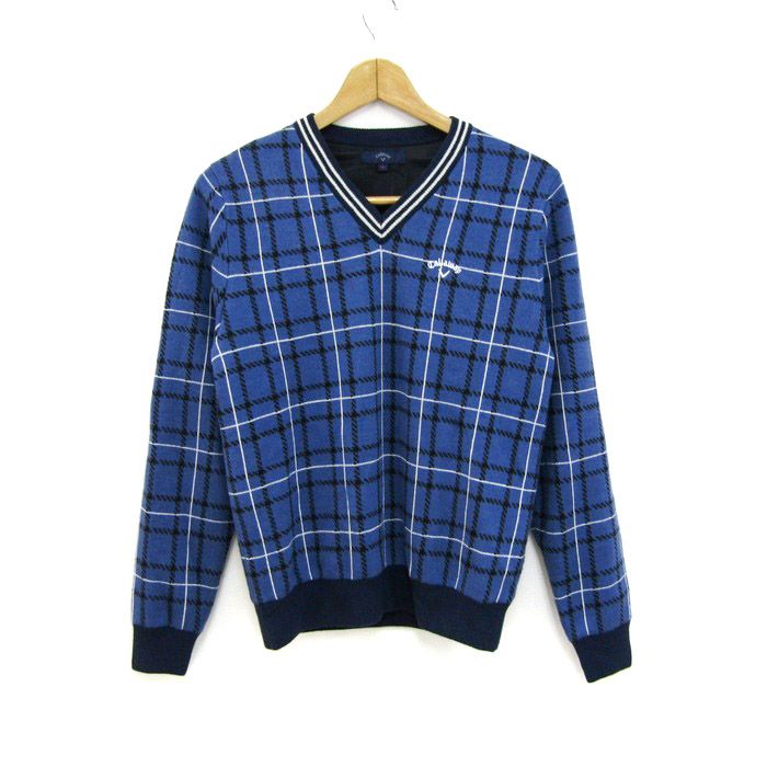 キャロウェイ ニット セーター 長袖 ウール混 ゴルフウエア ブランド