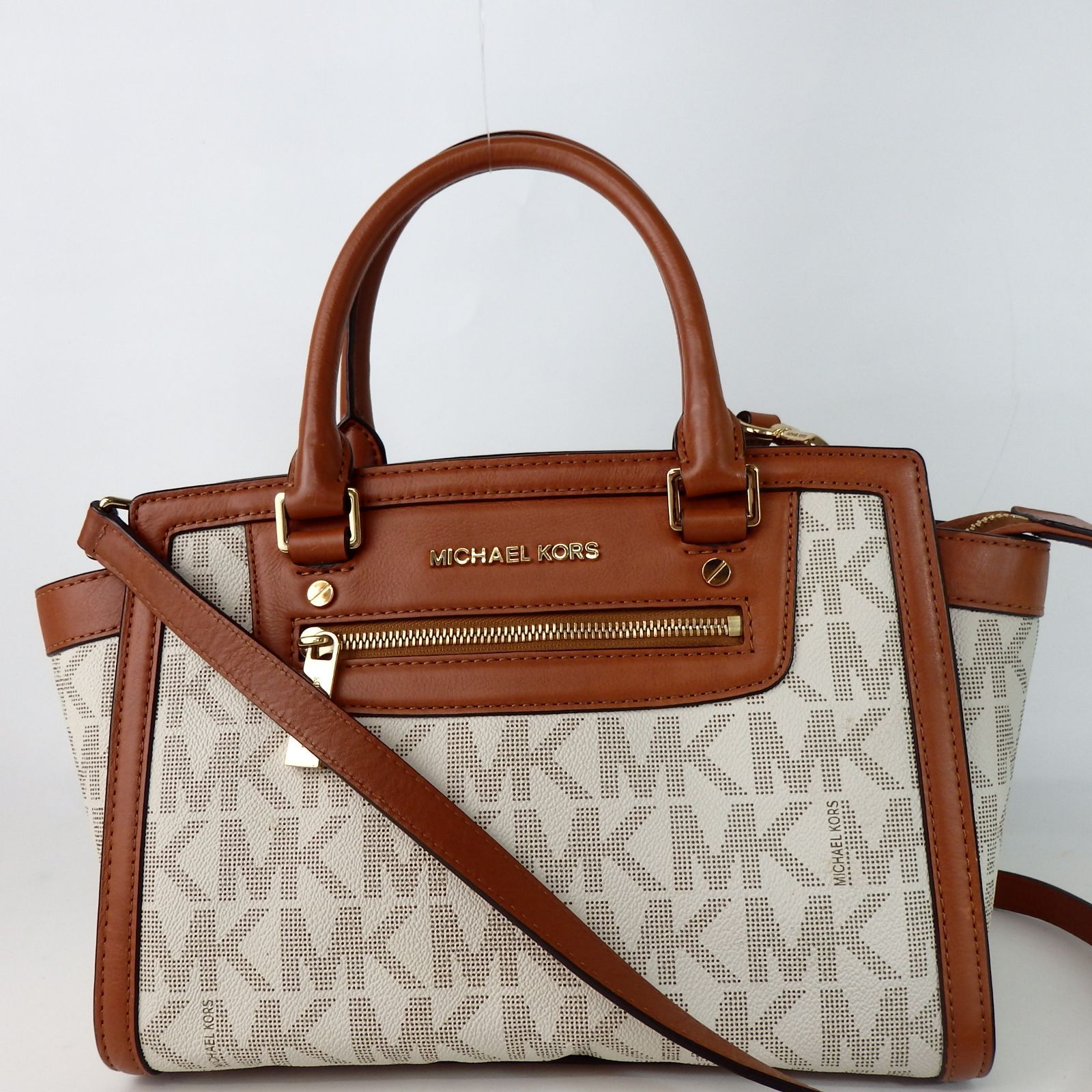 Michael Kors ブラウンレザー2WAYバック♡ MICHAEL KORS マイケル・コース サフィアーノレザー2WAYミニ