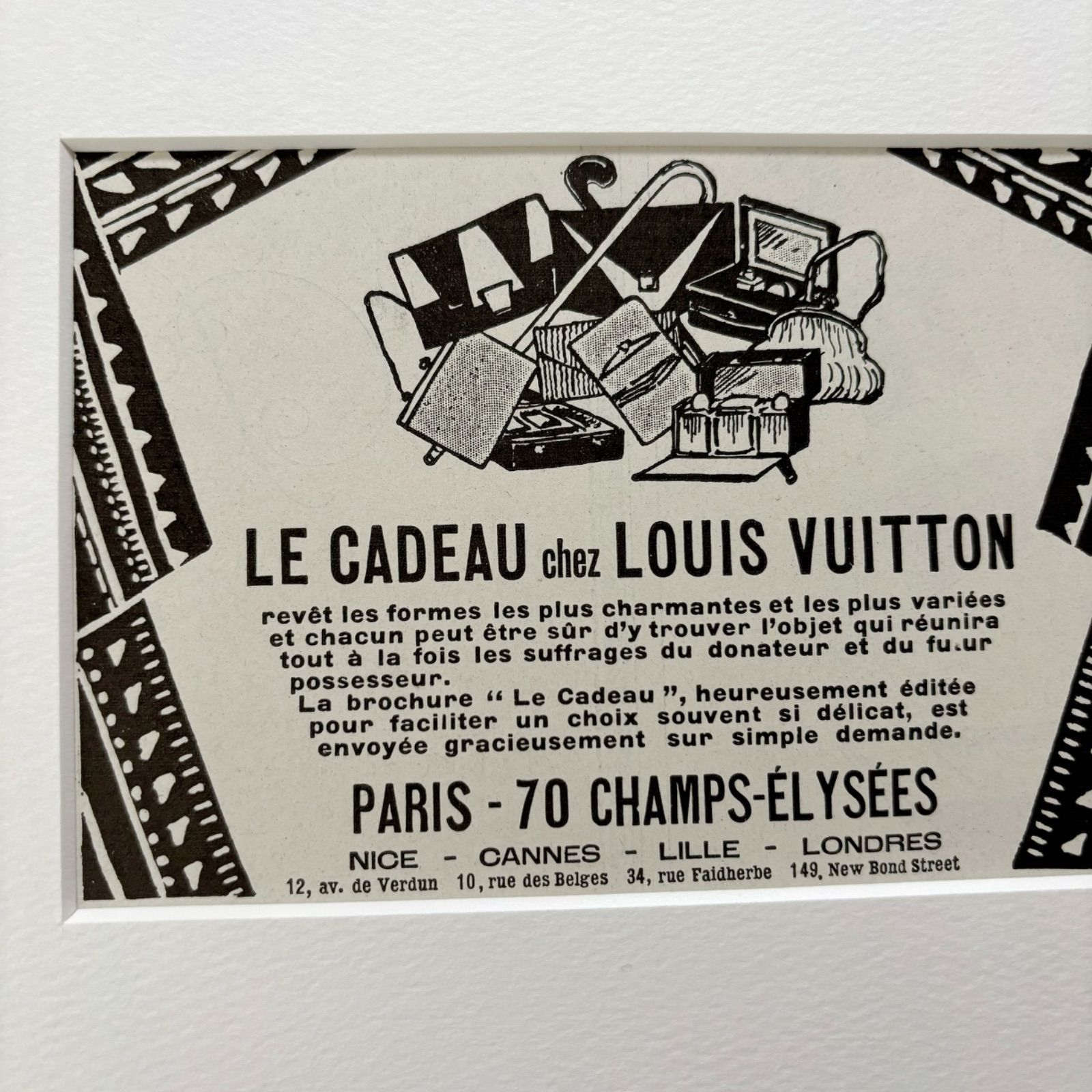 1925 広告＞Louis Vuitton ルイヴィトン ポスター ヴィンテージ アート