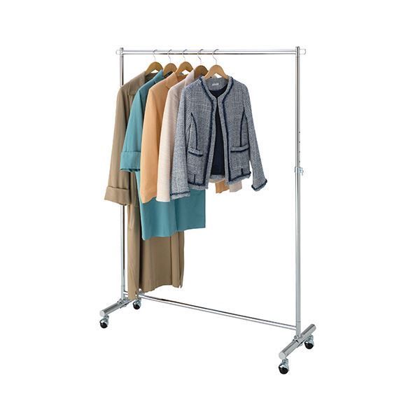 TANOSEE コートハンガー 幅1200mm シルバー 1台