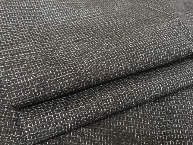 平和屋着物○男性 結城紬 アンサンブル 80亀甲 正絹 AABA5023np