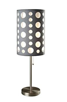 【中古】【輸入品・未使用】Ore International 9300T-GY-WH Modern Retro Table Lamp%ｶﾝﾏ% 33-Inch%ｶﾝﾏ% Grey/White by ORE