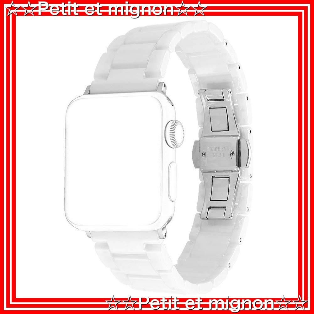 得価，限定SALE 【スピード発送】Series Series Series SE 3 6 7 8 9 45mm/44mm/42mm Watch Watch Apple 対応 Apple 長さ調整簡単 バンド バンド バンド（ホワイト) アップルウォッチ セラミック製 Sakul その他
