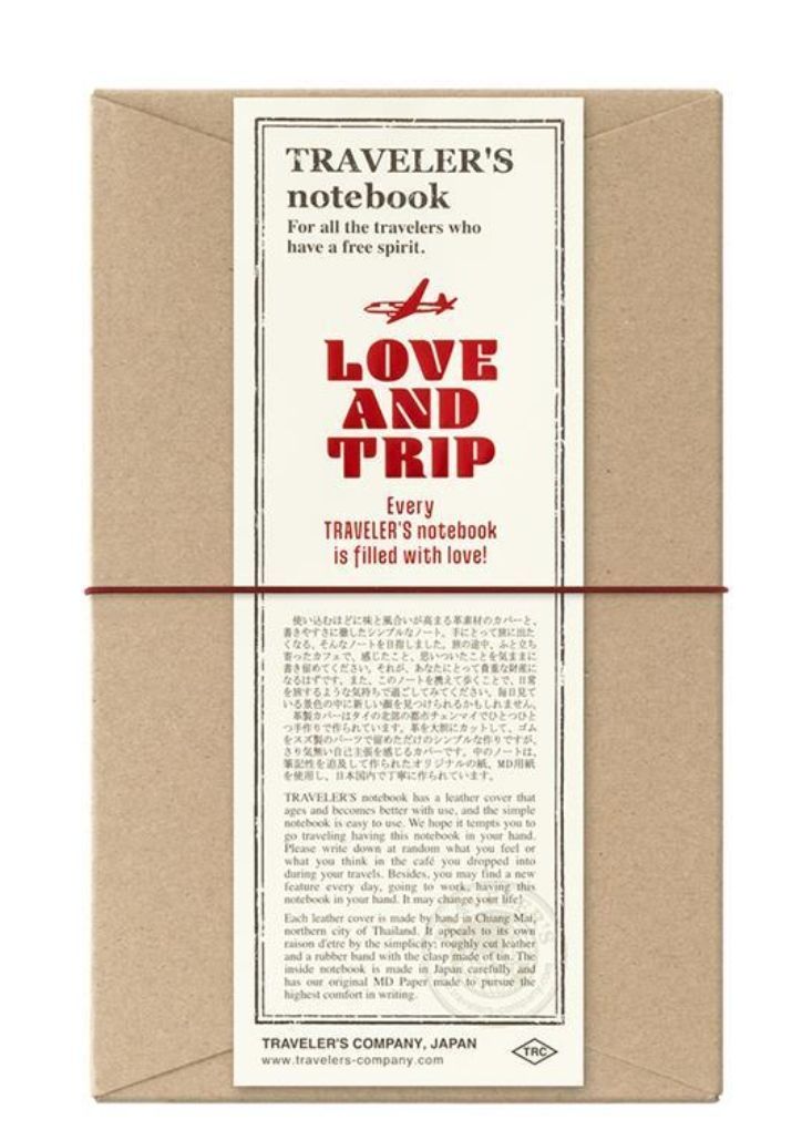 トラベラーズノート LOVE AND TRIP レッド 赤 レギュラー