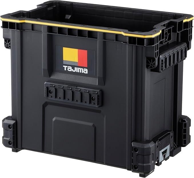 TAJIMA セルフサービスセーフティツールバスケット TB-TBSK 大容量仕様 最大荷重50kg 積み重ねるだけで連結できる内外36個 車に接続できるので 荷物の変形を防ぎます