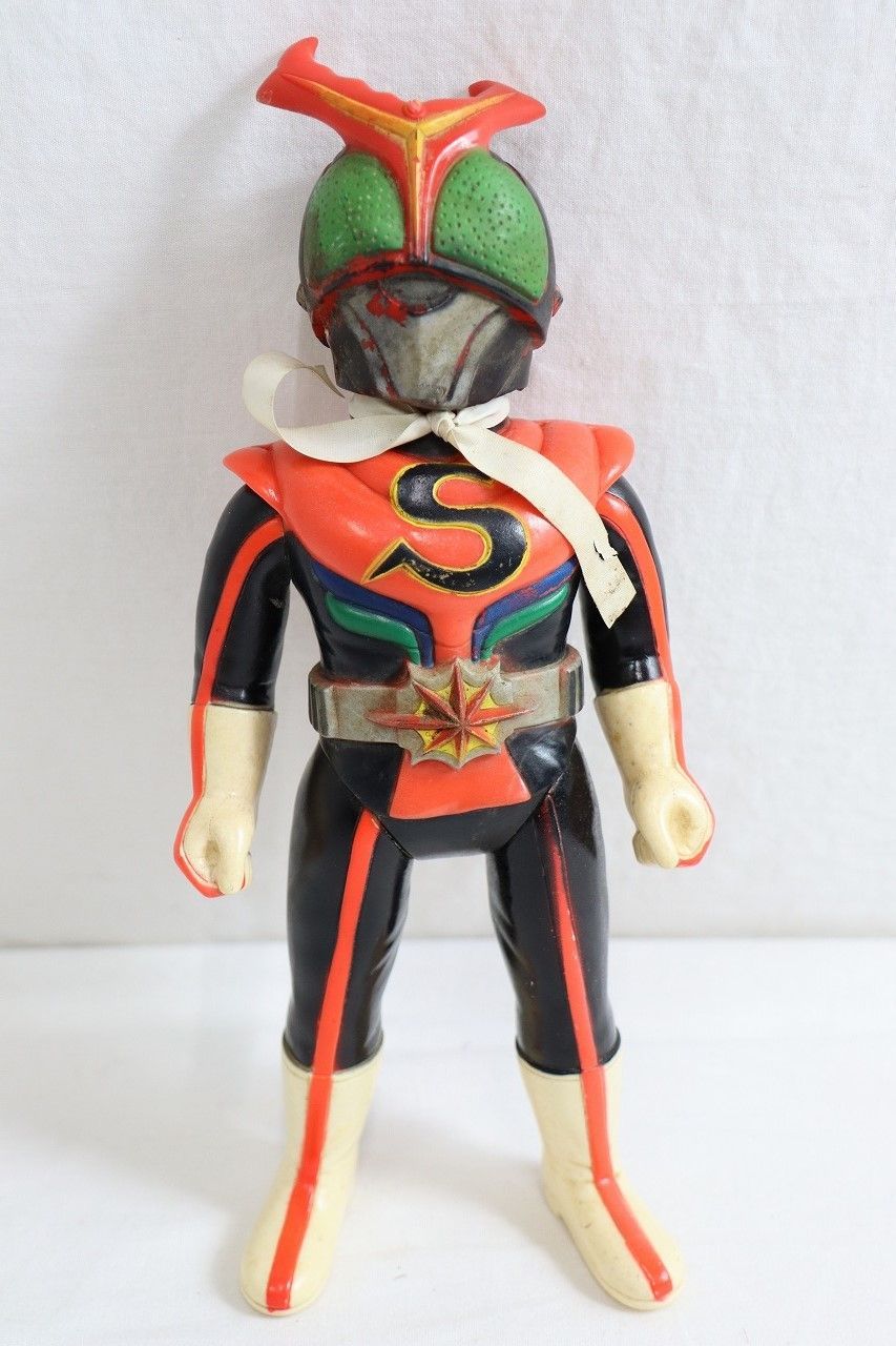 ◇仮面ライダー ストロンガー 面取れ ソフビ 当時 昭和レトロ