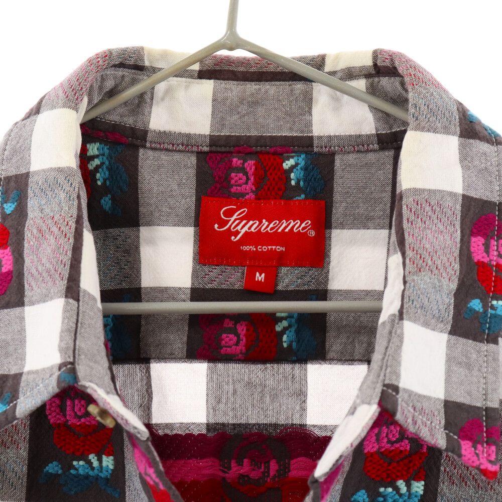SUPREME (シュプリーム) 19SS Rose Buffalo Plaid Shirt ローズ