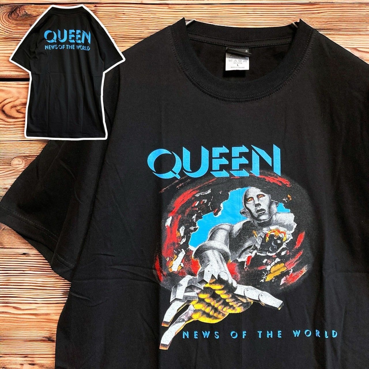 ⭐︎ クイーン QUEEN フレディマーキュリー 黒 バンド Tシャツ tee