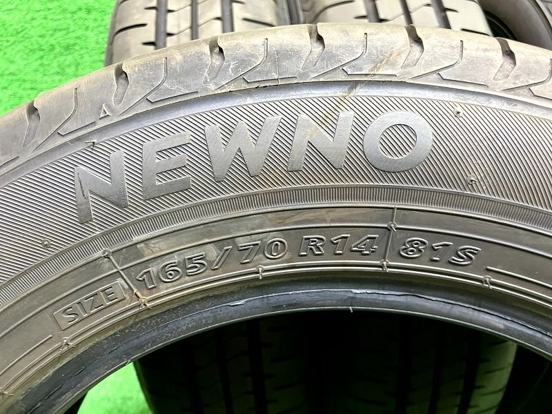 BRIDGESTONE サマー ブリヂストン ニューノ 165 70R14 4本 6ミリ FFCRYSTALESIA_COM