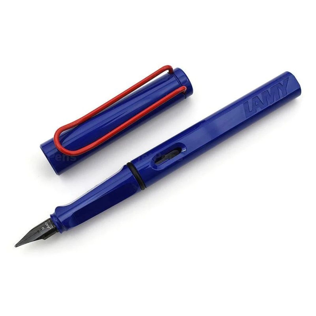 LAMY ラミー サファリ 万年筆 特別限定 ブルーレッドクリップ 並行輸入