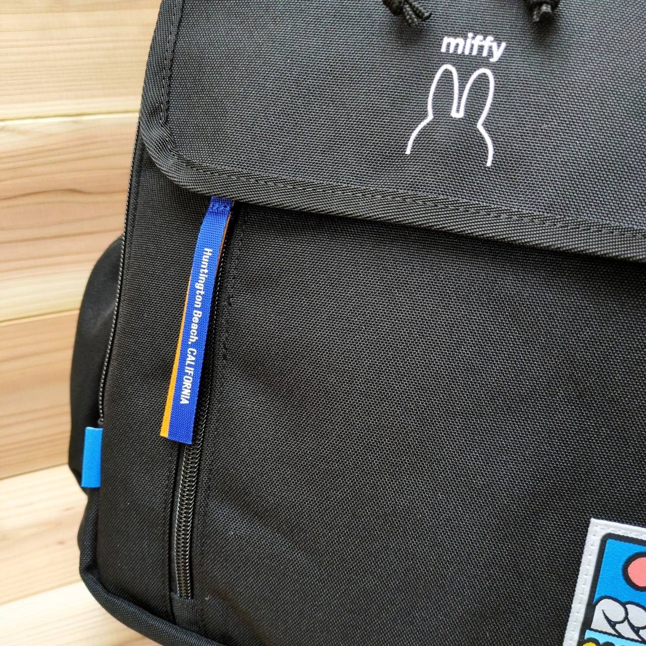 新品　リュック　黒　ミッフィー　バックパック　収納　ノートパソコン　コラボ 新作 リュック 黒 ミッフィー バックパック 収納 ノートパソコン