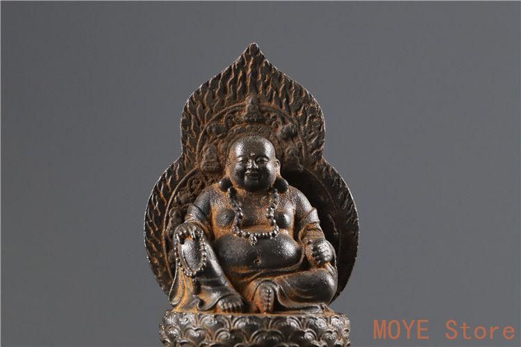 販売 鉄器 鉄仏 蓮華弥勒仏像 装飾品 工芸品 美術品 置物zw0829 鉄器