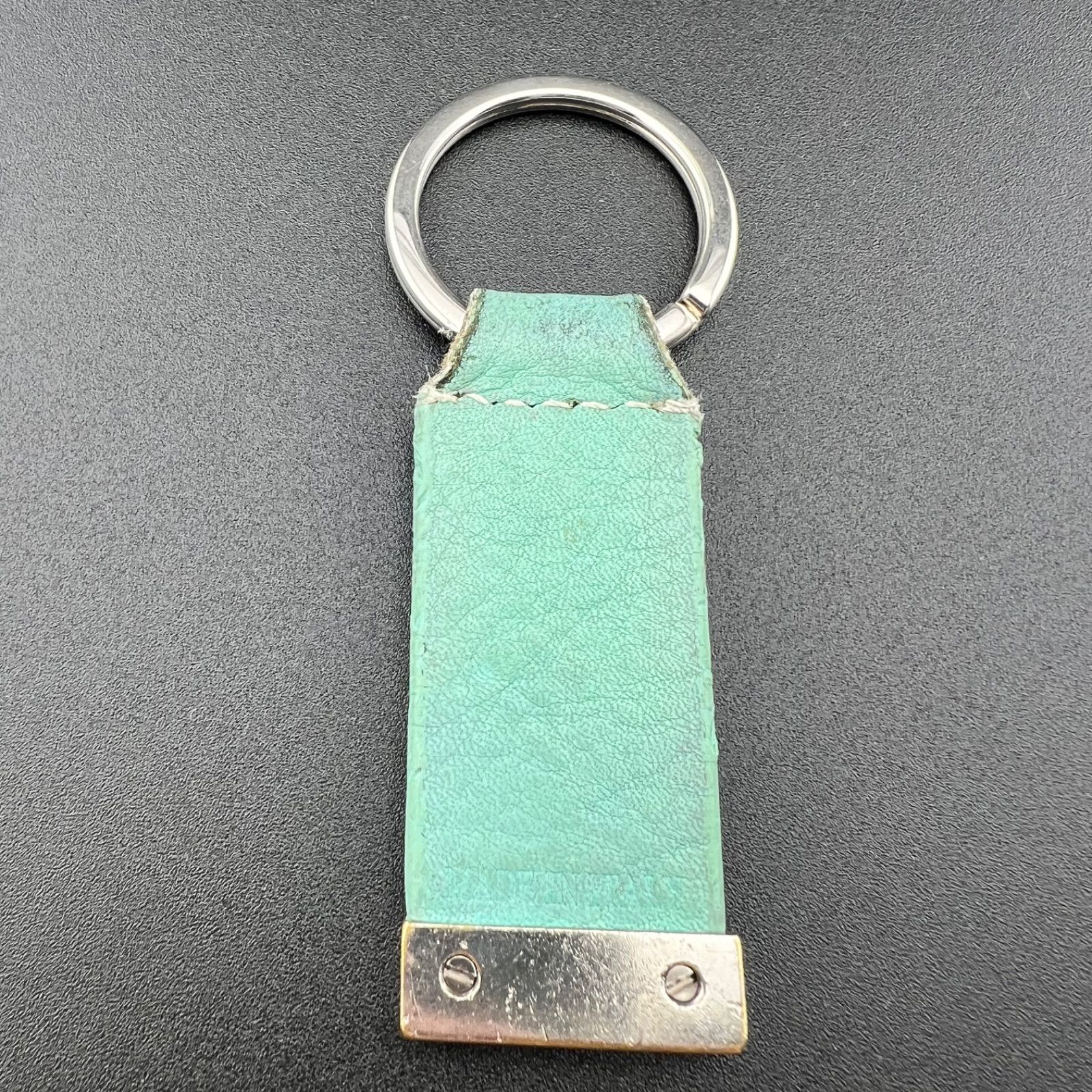 ティファニー ターコイズブルー レザー キーリング ホルダー 楽天市場】TIFFANY&Co. ティファニー レザー キーリング