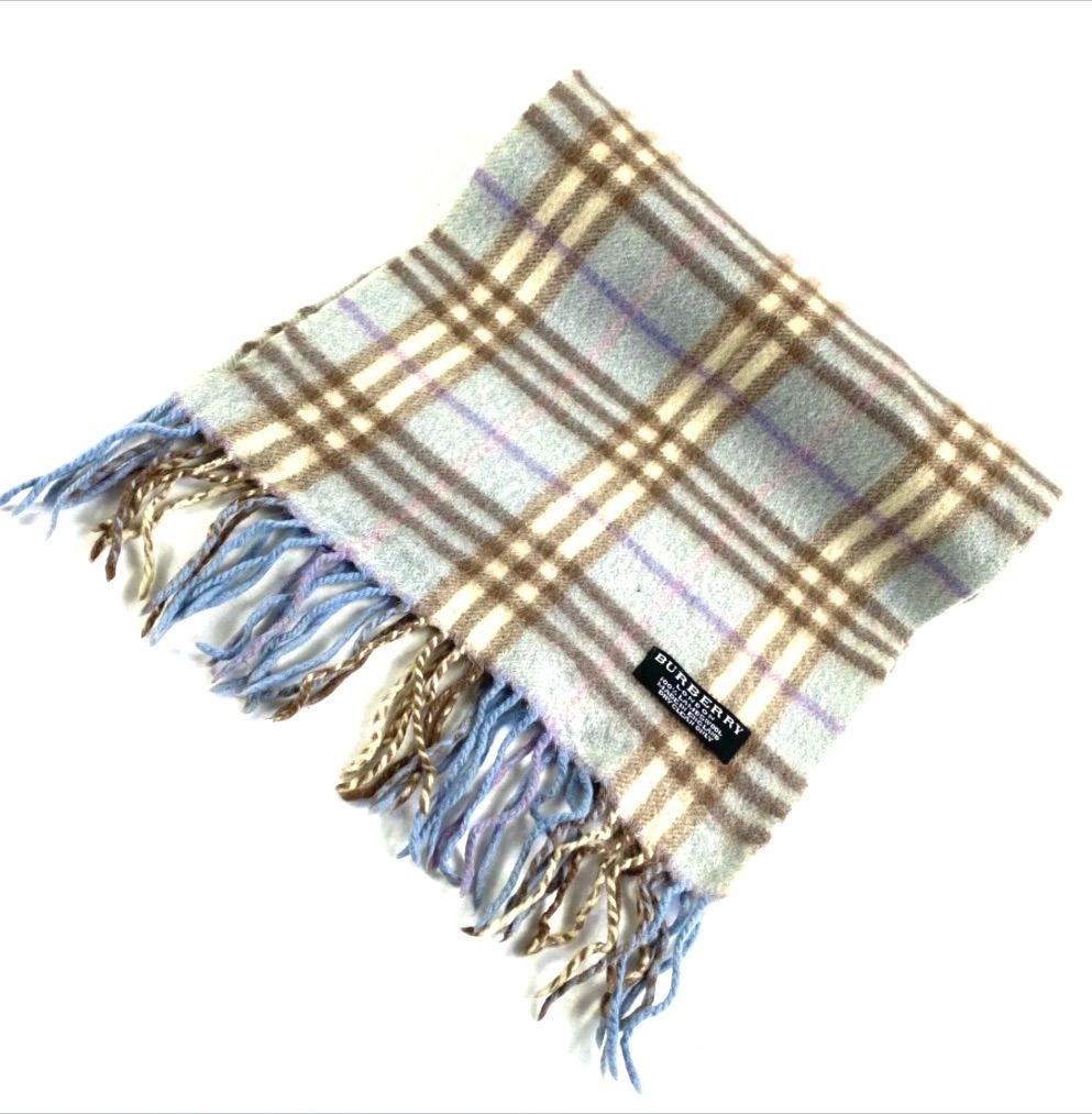 暖かいロングBurberrys 100%ラムウール マフラー チェック柄 Burberry's チェック柄マフラー 100%ラムウール 暖かいロングBurberrys