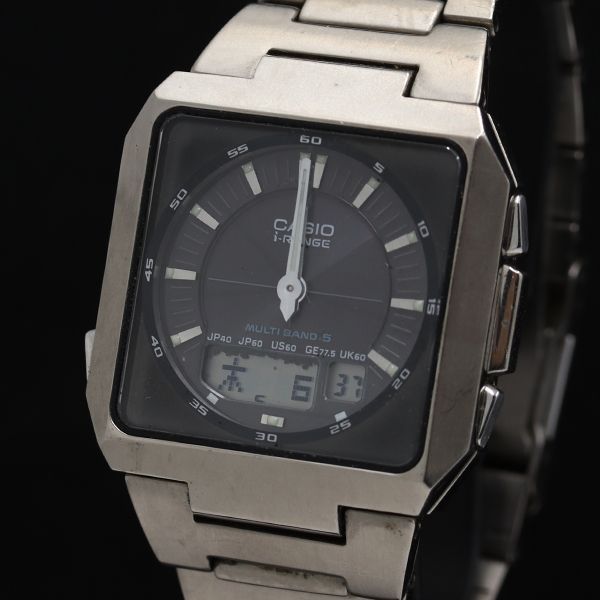 稼働 カシオ 4713 IRW-M20T アイレンジ 電波ソーラー デジアナ文字盤 メンズ腕時計 TKD 2000000 NSK