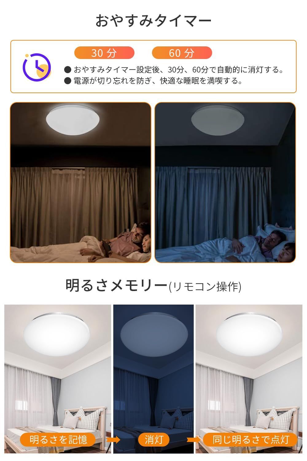 リモコン付き 天井照明器具
