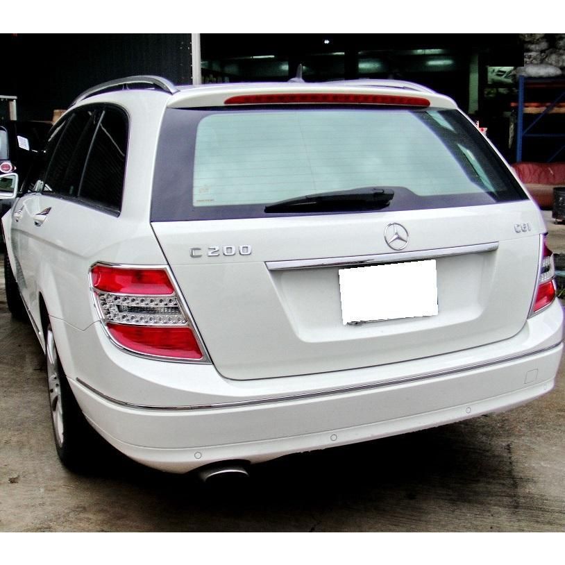 メルセデス ベンツ メッキ テールライト テールランプ リング W204 C180 C200 C250 C300 C350 C63 Cクラス ワゴン ガーニッシュ a1281
