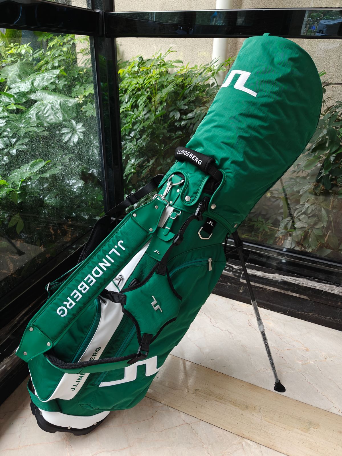 JLINDEBERG 人気 ジェイリンドバーグ コラボ キャディバッグ グリーン ジェイリドバッグJLINDEBERGゴルフバッグ キャディバッグ 新作 新作