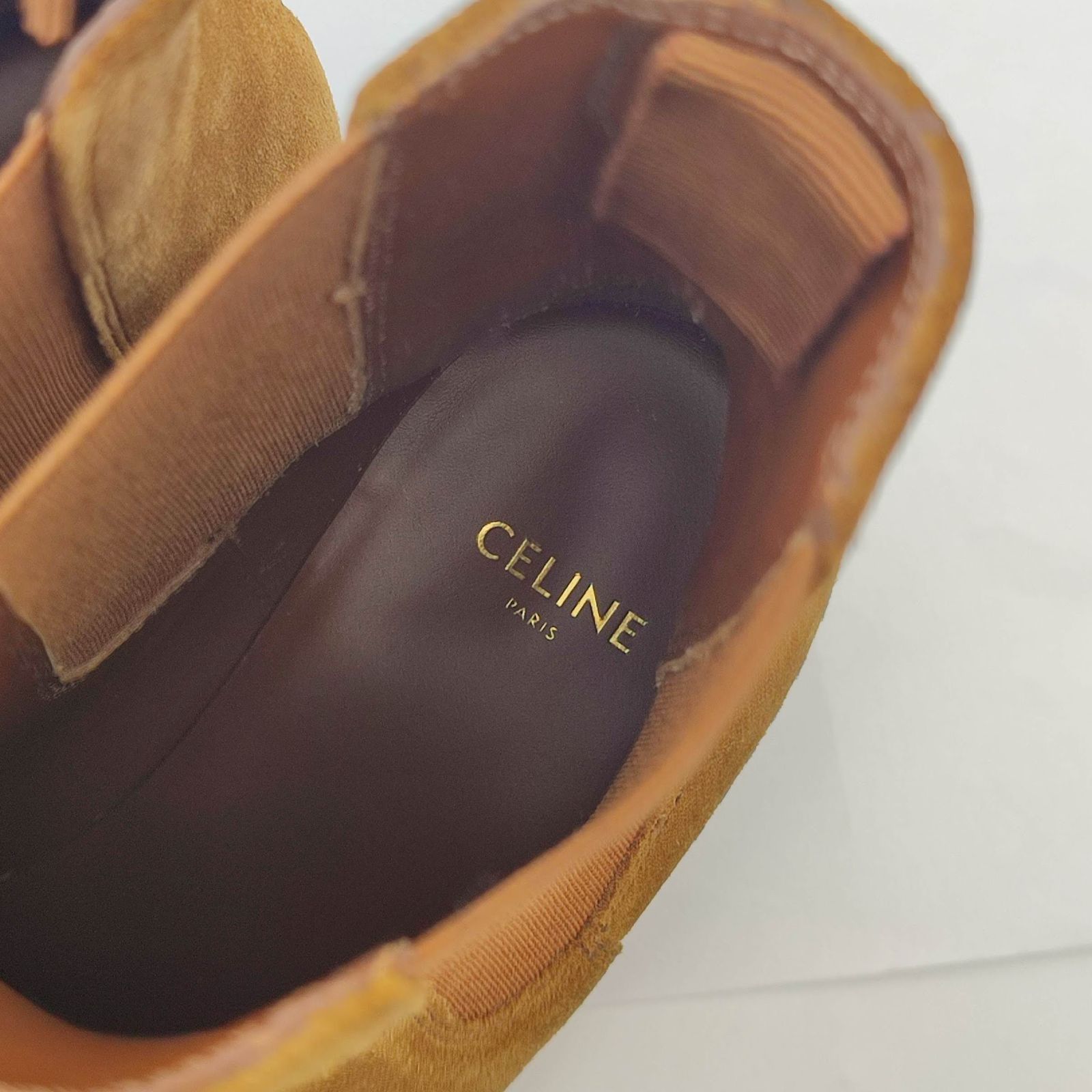 未使用品】CELINE セリーヌ チェルシーブーツ スエード