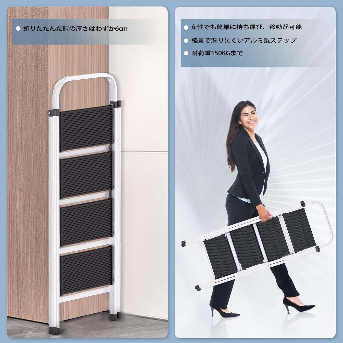 耐荷重150KG 白
