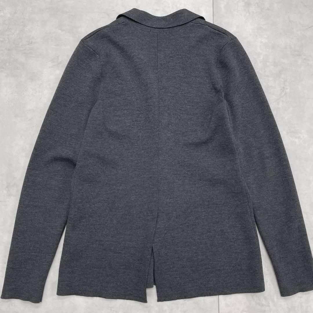 Cruciani クルチアーニ ニットジャケット ミラノリブ ウール グレー