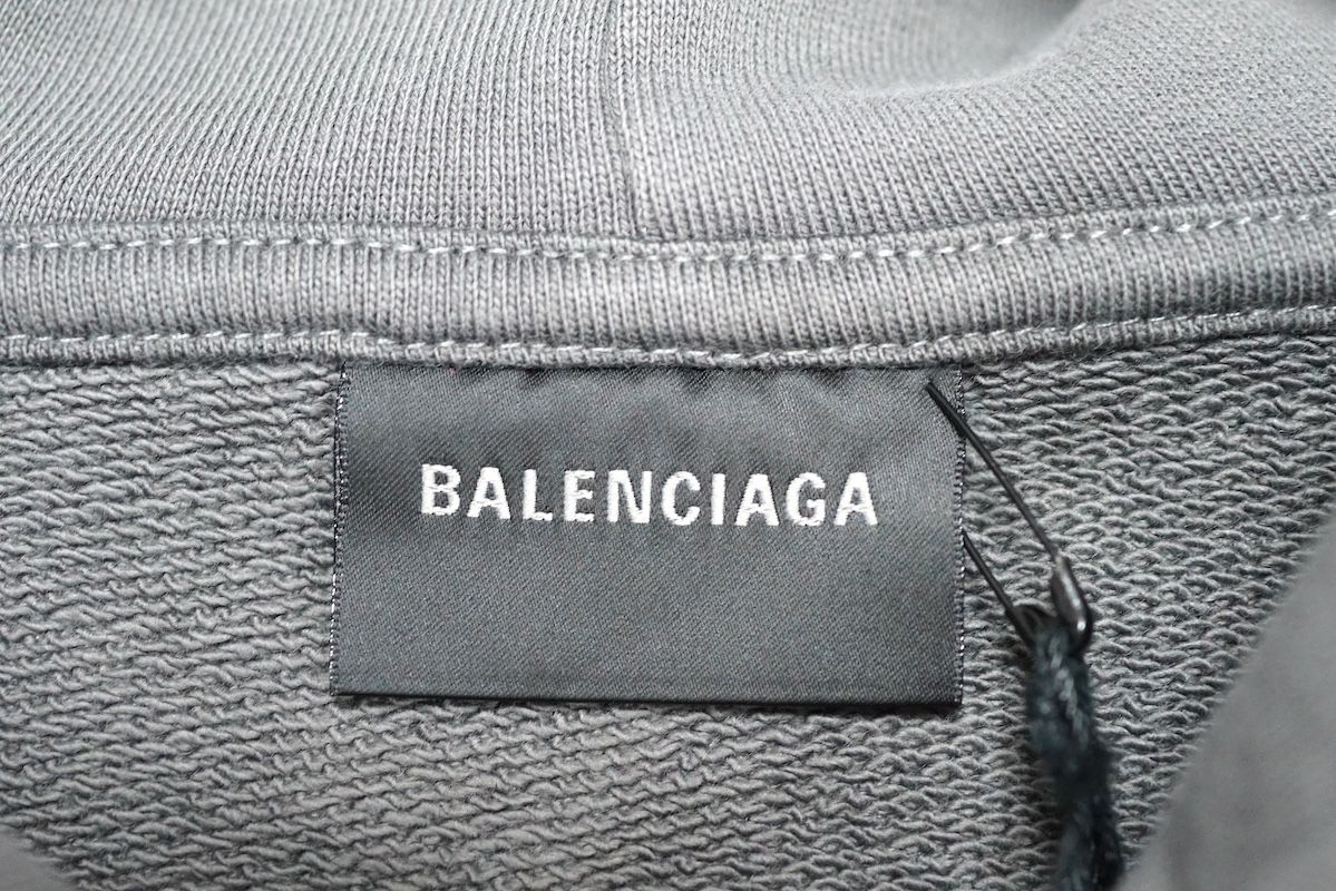 BALENCIAGA バレンシアガ 刺繍ロゴ プルオーバー パーカー