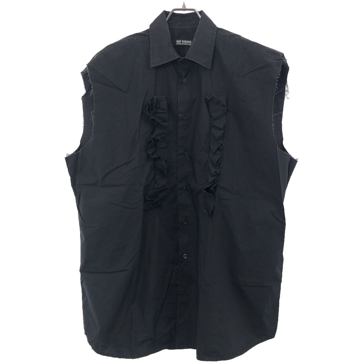 RAF SIMONS ラフシモンズ 21SS ラッフルフリルノースリーブ