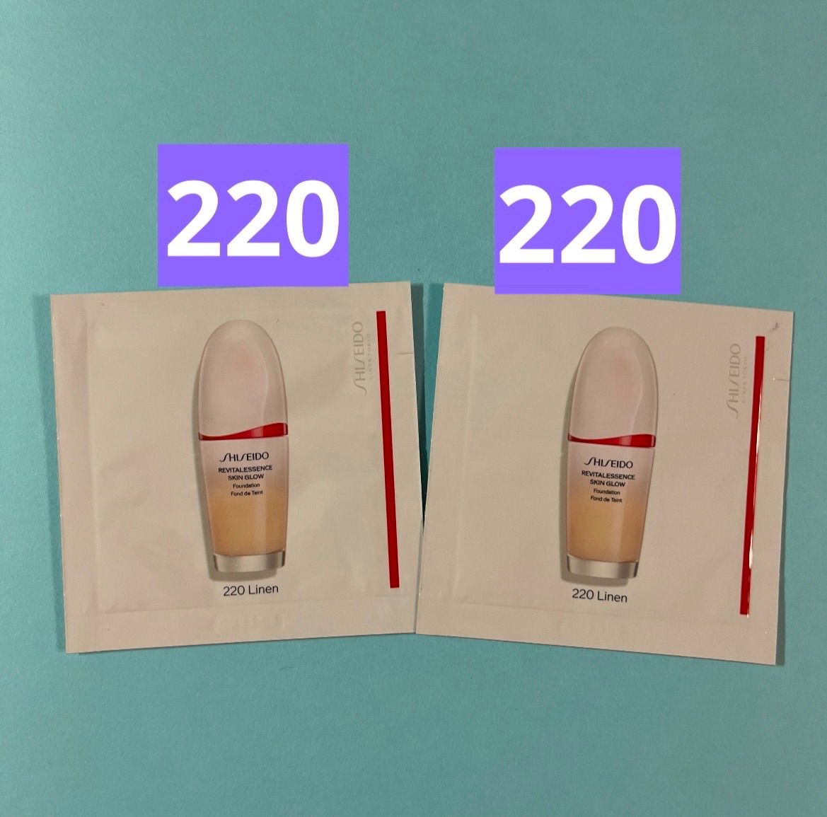 SHISEIDO エッセンス スキングロウ ファンデーション 220 試用見本 2包