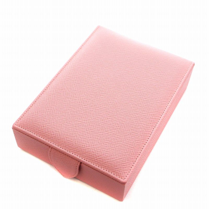 スマイソン SMYTHSON ジュエリーボックス アクセサリーケース ピンク |AN2