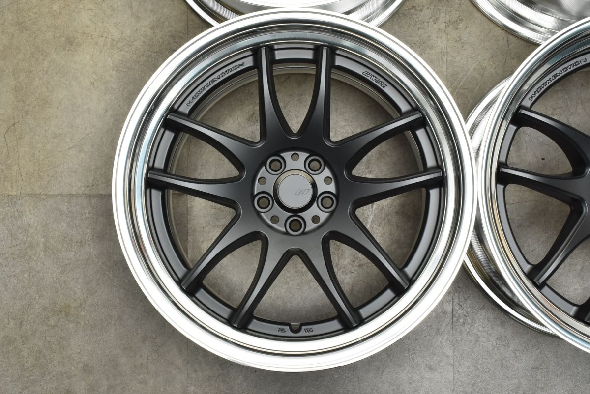  WORK EMOTION CR 2 P 18 in 9 5 J 15 PCD 100 4本セット 86 BRZ チューナーサイズ ワークエモーション 2ピース コンケイブ 18インチ ホイール