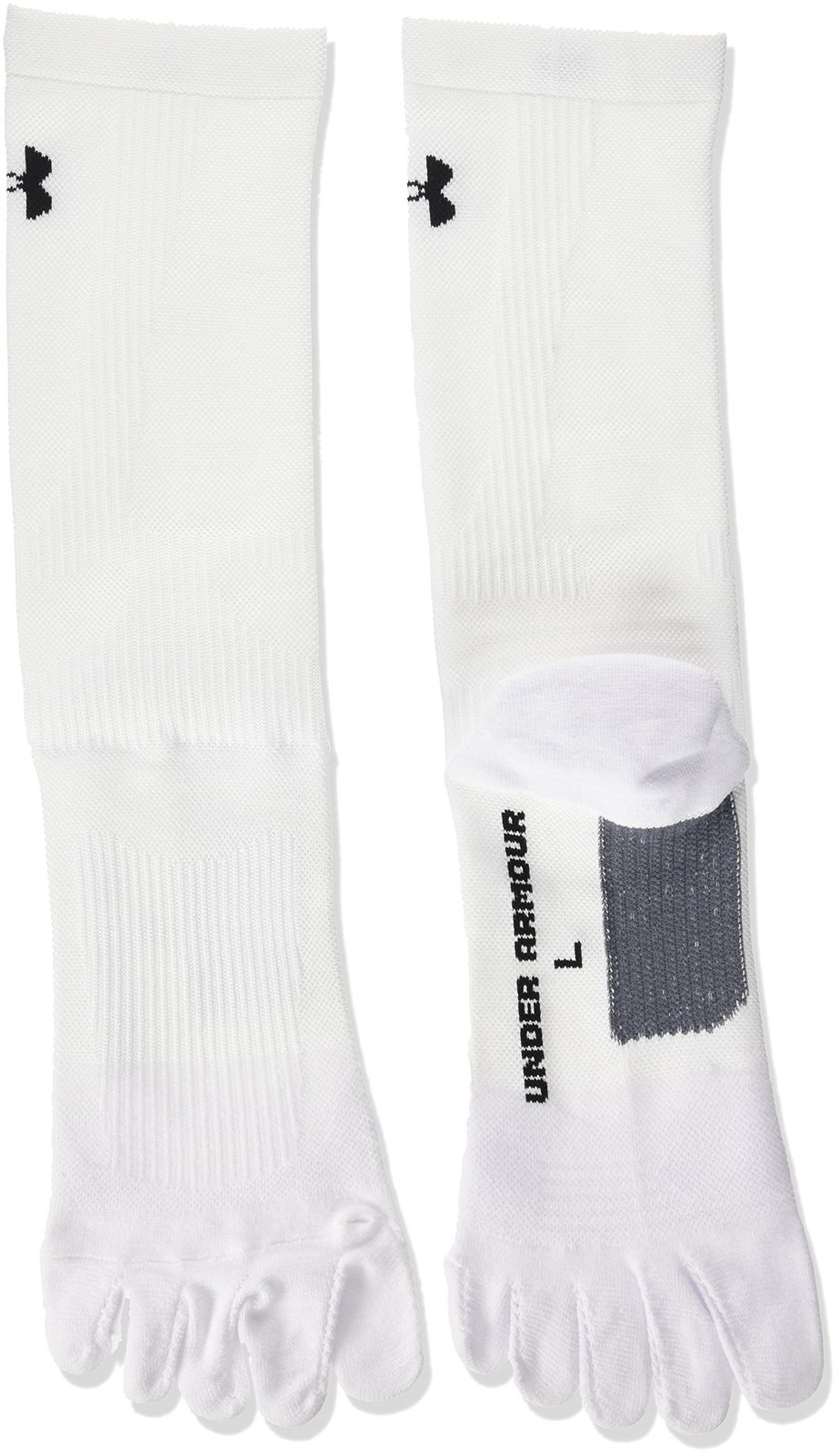 (未使用･未開封品)　(アンダーアーマー)UNDER ARMOUR ゴルフソックス5フィンガー(ゴルフ/ソックス/MEN)[SGF3777]WHT LG(日本サイズL相当) 0pbj0lf アンダーアーマー)UNDER ARMOUR ゴルフソックス5フィンガー