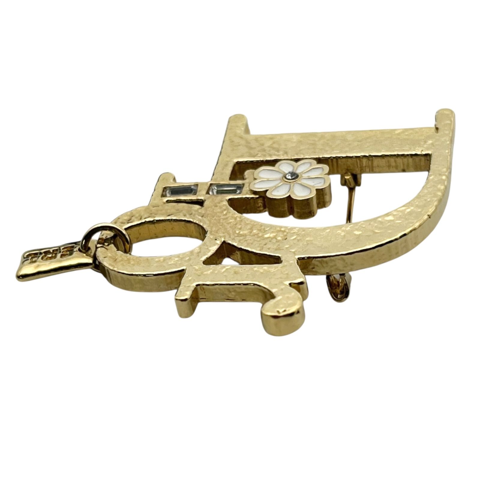 クリスチャンディオールChristian Dior ブローチ ゴールドカラー