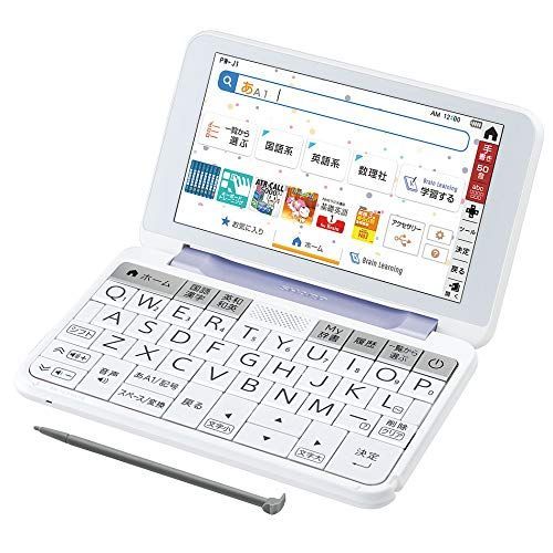 中古】「非常に良い」シャープ PW-J1-V カラー電子辞書 Brain 中学生